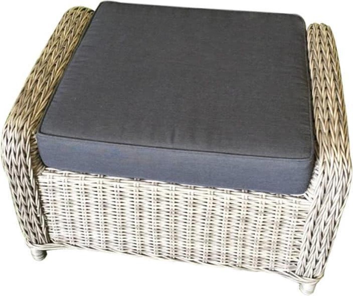 Ibiza voetenbank 52x64xH43 cm grijs
