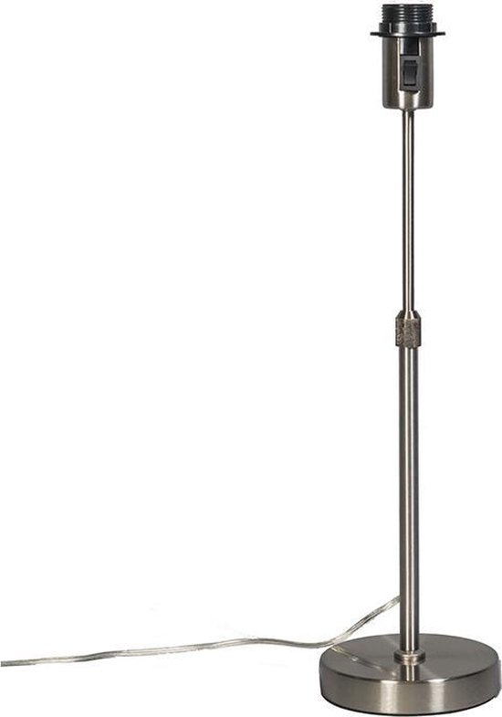 QAZQA parte - Moderne Tafellamp - 1 lichts - H 500 mm - Staal - Woonkamer | Slaapkamer | Keuken