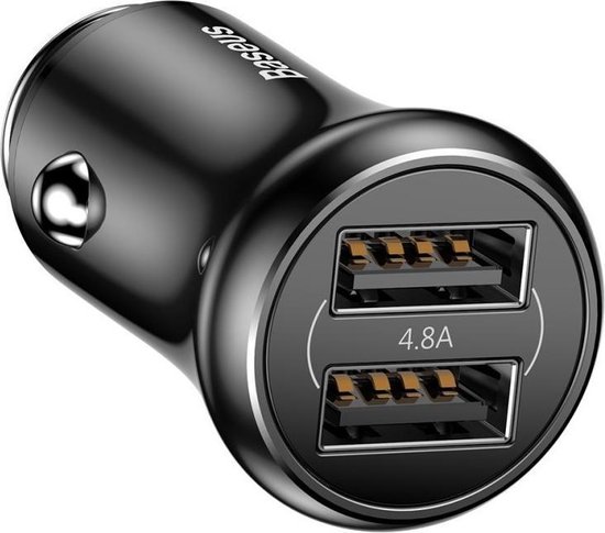 als resultaat Categorie Een zin Baseus Dubbele USB Fast Charge Autolader Zwart | bol.com