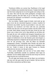 Pagina met tekst over neushoorns, hun gedrag en de hulpverlening van de ANWB. Beschrijft de cyclus van een neushoorn die probeert te ontsnappen.