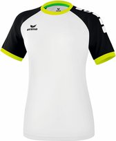 Erima Zenari 3.0 SS Shirt Dames Sportshirt - Maat XXXXL  - Vrouwen - wit/zwart/geel
