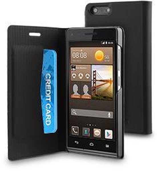wijk Medisch wangedrag Hoogte muvit Huawei Ascend G6 3G Folio Case Black | bol.com