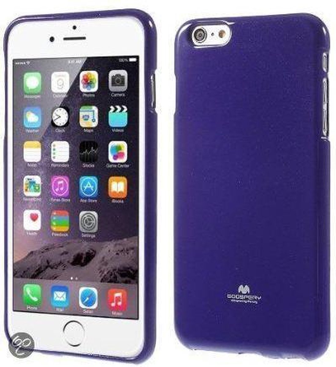 iPhone 6 plus MercuryCover Hoesje Color Pearl Jelly Paars