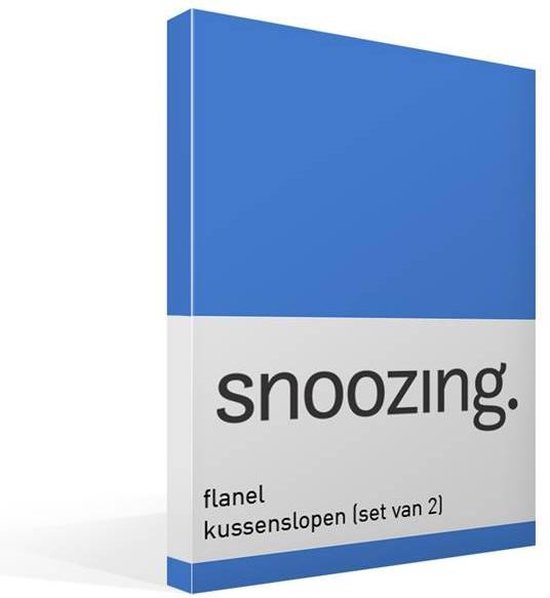 Snoozing - Flanel - Kussenslopen - Set van 2 - 50x70 cm - Meermin