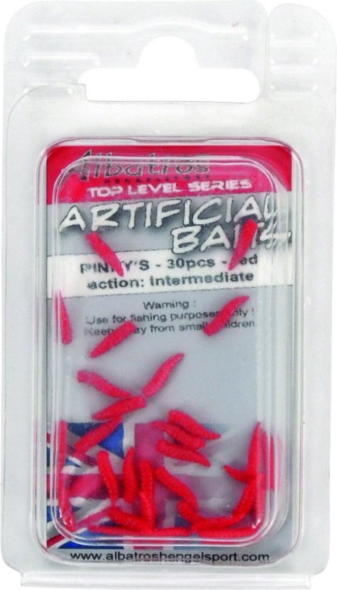 Albatros Top Level Artificial Pinky's - Baits - Rood 30 stuks