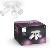 Philips Hue Fugato Opbouwspot - White and Color Ambiance - GU10 - Wit - 3 x 5,7W - Bluetooth