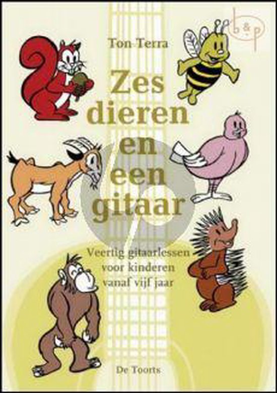 Zes dieren en een gitaar