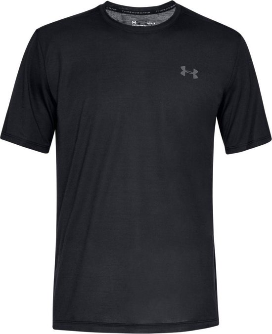 Under Armour Siro SS Sportshirt Heren - Zwart - Maat S