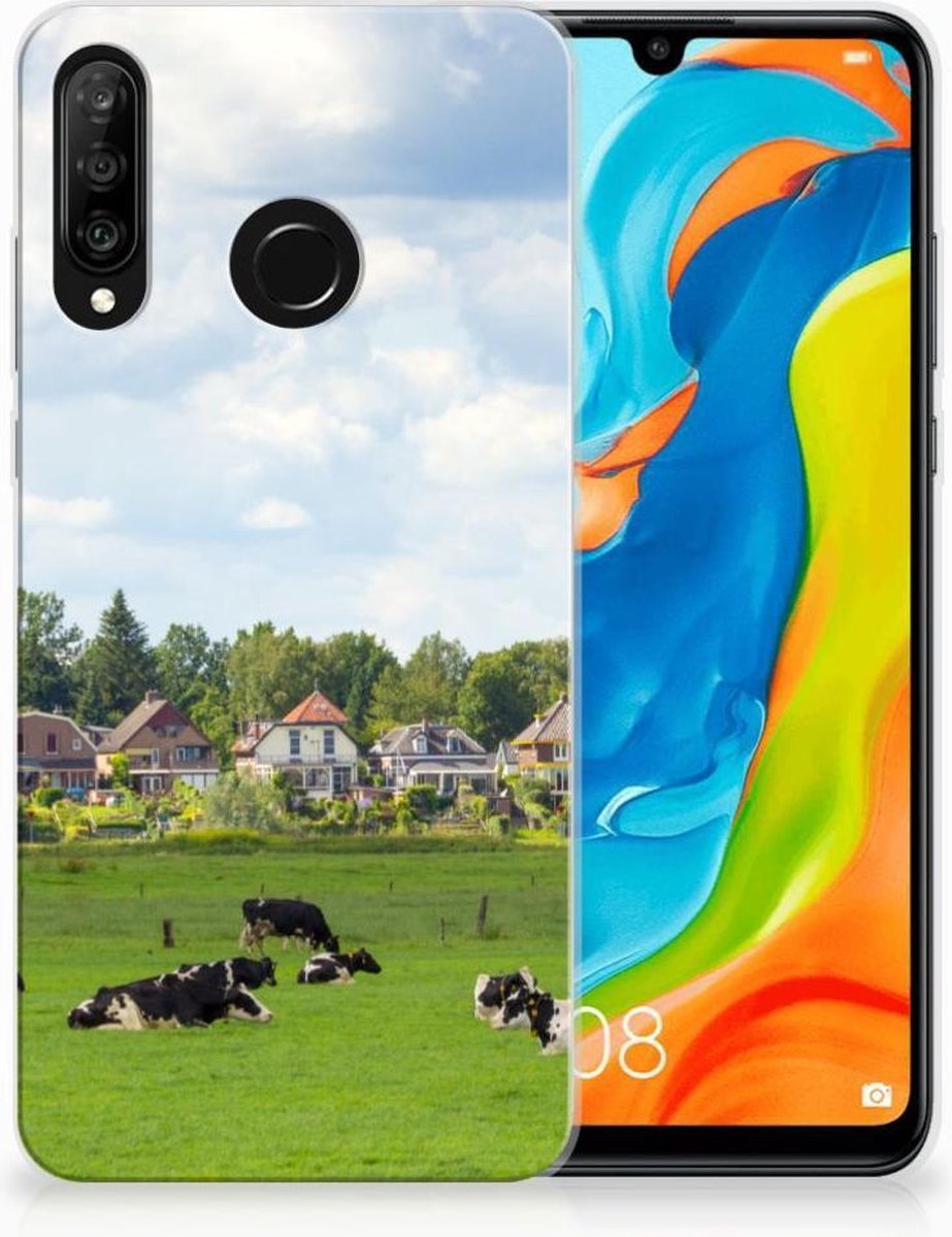 Huawei P30 Lite TPU Hoesje Koeien