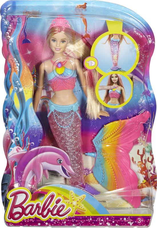 Barbie Regenbooglichtjes Zeemeerminpop | bol.com