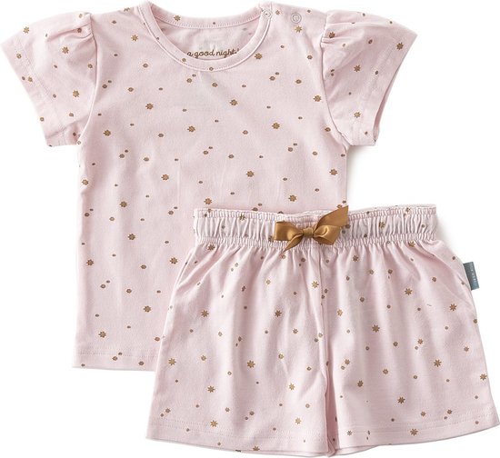 Little Label Zomer pyjama baby meisjes - pink copper stars | bol.com