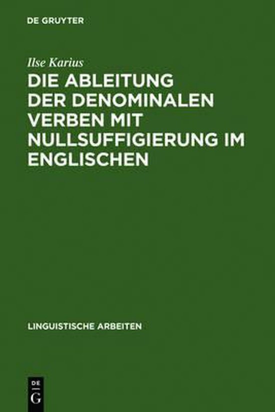 Die Ableitung der denominalen Verben mit Nullsuffigierung im ... - cover