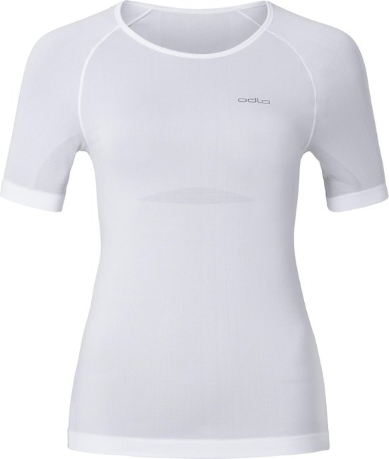 Odlo Evolution X-Light Mouwloos Crewneck Shirt Dames, white Maat XL