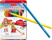 Coloured Pencils Tin 12