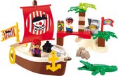écoiffier Abrick: Piratenschip Met Eiland