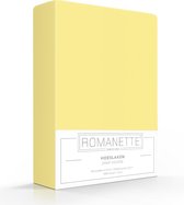 Luxe Katoen Hoeslaken Geel | 160x200 | Ademend En Verkoelend | Uitstekende pasvorm