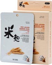 Mitomo - Rice Leaven - Face Mask - Japanse Gezichtsmaskers Met Rijst Proteïne - Gezichtsverzorging - Huidverzorging - Skincare - Beauty Mask - Organisch - Gezichtsmasker - 10 Stuks