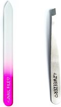 Combideal The Nailfile Small + The Tweezer Slant Silver