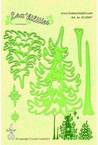 LeCrea - Leabilitie pine tree snij en embossing mal 45.8947