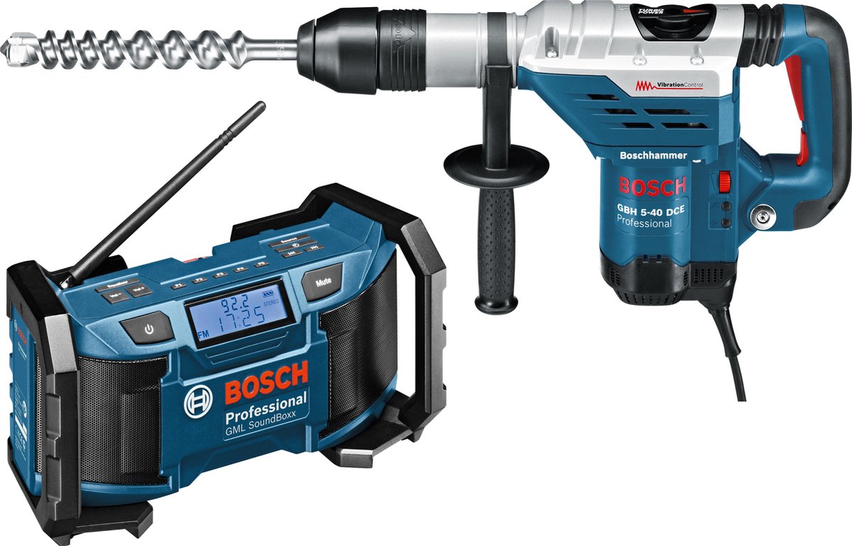 Bosch Professional Boorhamer GBH 540 DCE + GML Soundboxx