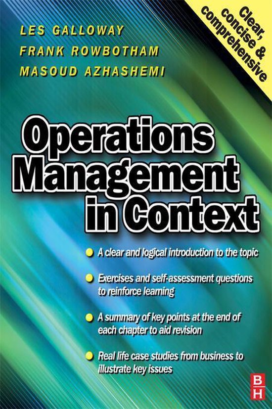 Operations Management in Context (ebook), Les Galloway | 9781136003691 ...