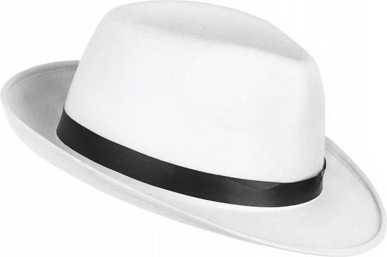 Inferieur Torrent spleet Witte maffia gangster hoed voor volwassenen | bol.com