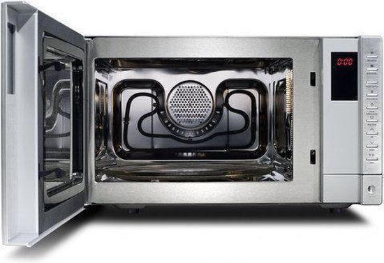 CASO 2 programmes combinés SMG20 Micro-ondes 2 en 1 avec grill 8 programmes de cuisson 1000 W 800 W 20 L design inox brossé miroir 