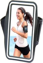 Comfortabele Smartphone Sport Armband voor uw Wolfgang At B24d, zwart , merk i12Cover