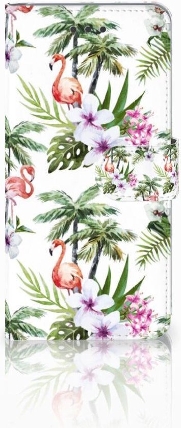 Book Case iPhone 6 Plus | 6s Plus Hoesje Design Flamingo Palms | bol.com
