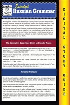Blokehead Easy Study Guide - Russian Grammar ( Blokehead Easy Study Guide)