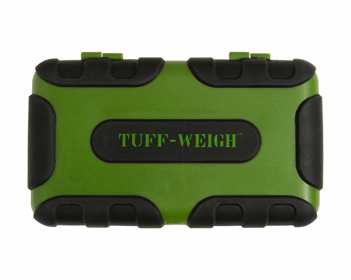 Tuff-Weigh - Weegschaal - Keukenweegschaal - Miniweegschaal - Digitaal - Precisie - 001 tot 1000 gr - Groen/Zwart