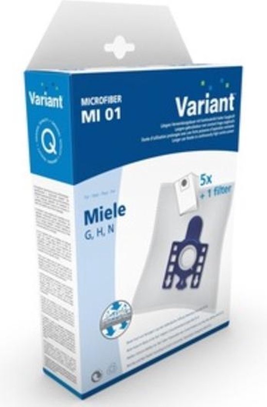 Bol Com Microfiber Miele Type G H N Stofzuigerzakken Mi01 5 X Stofzakken 1 Knipfilter