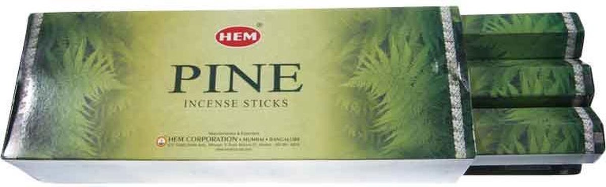 HEM Wierook - Pine - (6 pakjes/120 stokjes) Transparant