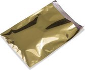Cadeauzakjes plastic 35x48+4cm GOUD (50 stuks)