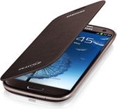 Flip Cover voor de Samsung Galaxy S3 (Galaxy i9300) (amber brown) (EFC-1G6FAEC)