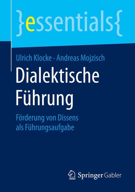 Business and Economics (German Language) - Dialektische Füh ... - cover