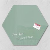 Sigel SI-GL281 Glasmagneetbord Artverum 400x460x15mm Zeskantig Groen