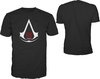 Assassin's Creed III  - T-Shirt Zwart met Crest Logo Maat S