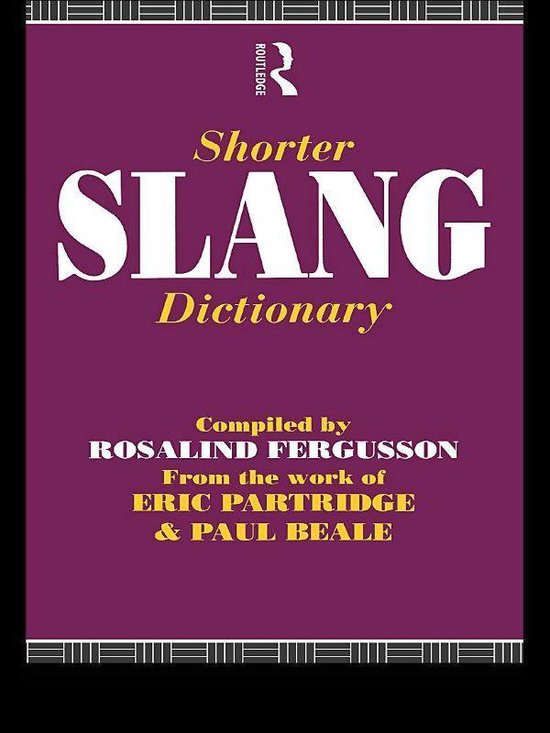 Shorter Slang Dictionary - cover