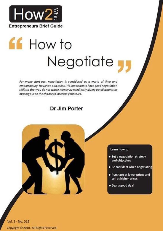 How to Negotiate - cover