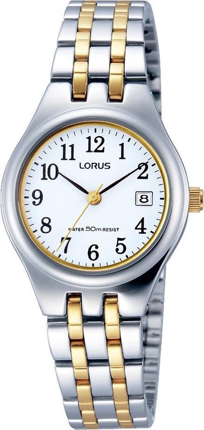 Lorus RH787AX9 horloge dames - zilver en goud - edelstaal