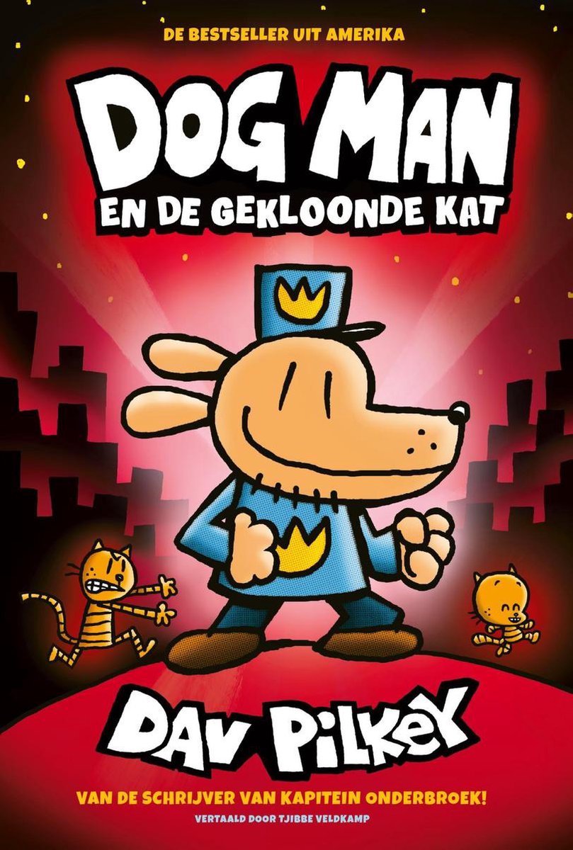 Omslag van Dog Man - Dog Man en de gekloonde kat