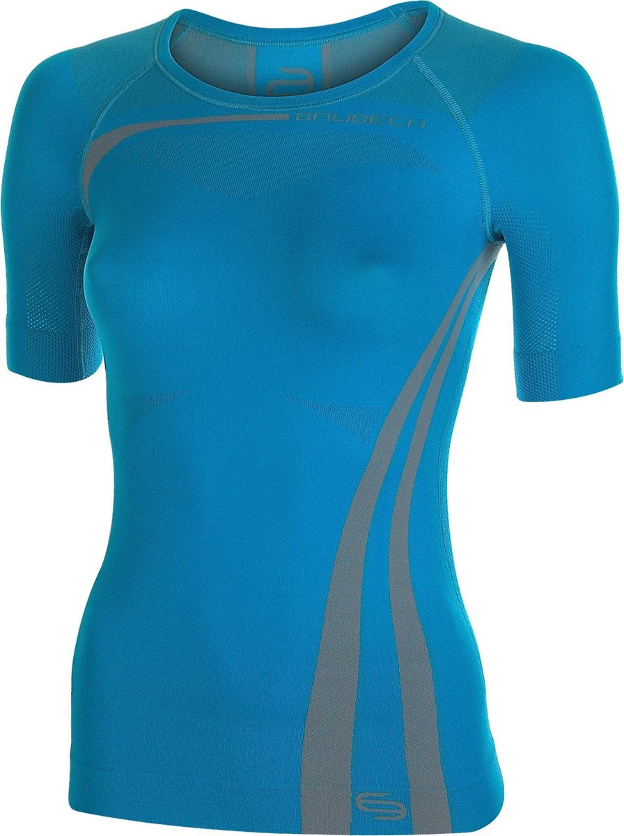 Brubeck Seamless Fitness Shirt Dames model "INSPIRATION"-Azure-S