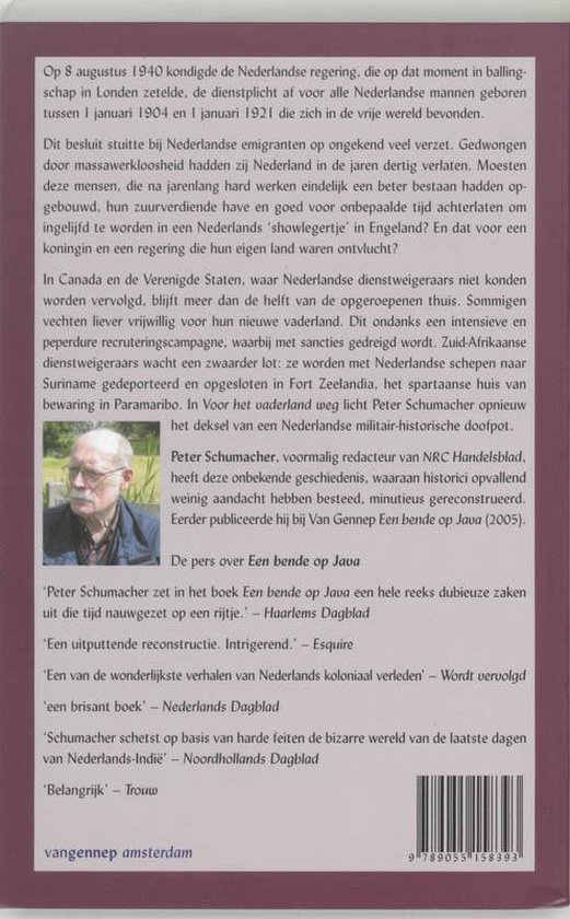 Voor Het Vaderland Weg - Peter Schumacher | Respetofundacion.org