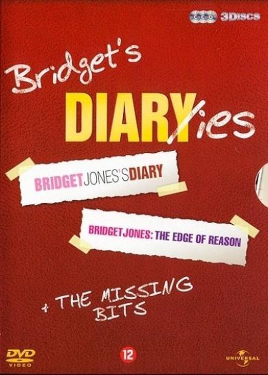 Bridget's Diaries DVD-box met 3 discs, inclusief Bridget Jones's Diary, Bridget Jones: The Edge of Reason en The Missing Bits.
