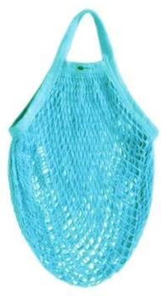Biologisch Katoenen Boodschappennetje - Blauw