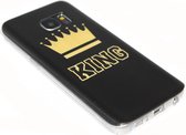 Goud King hoesje goud Geschikt voor Samsung Galaxy S7