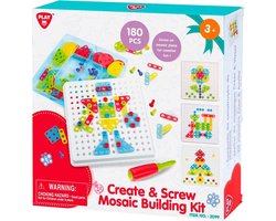 Playgo Constructieset Mozaiek, 180dlg.