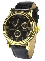 Calvaneo 1583 Calvaneo Temporio Gold Black - Horloge - 42 mm - Automatisch uurwerk