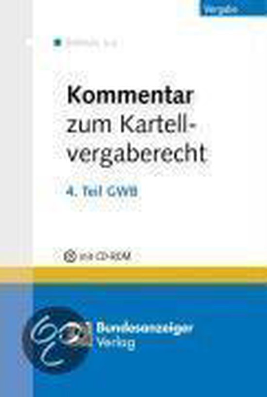 Praxiskommentar Kartellvergaberecht. Cd-Rom (Einzelplatzlize ... - cover
